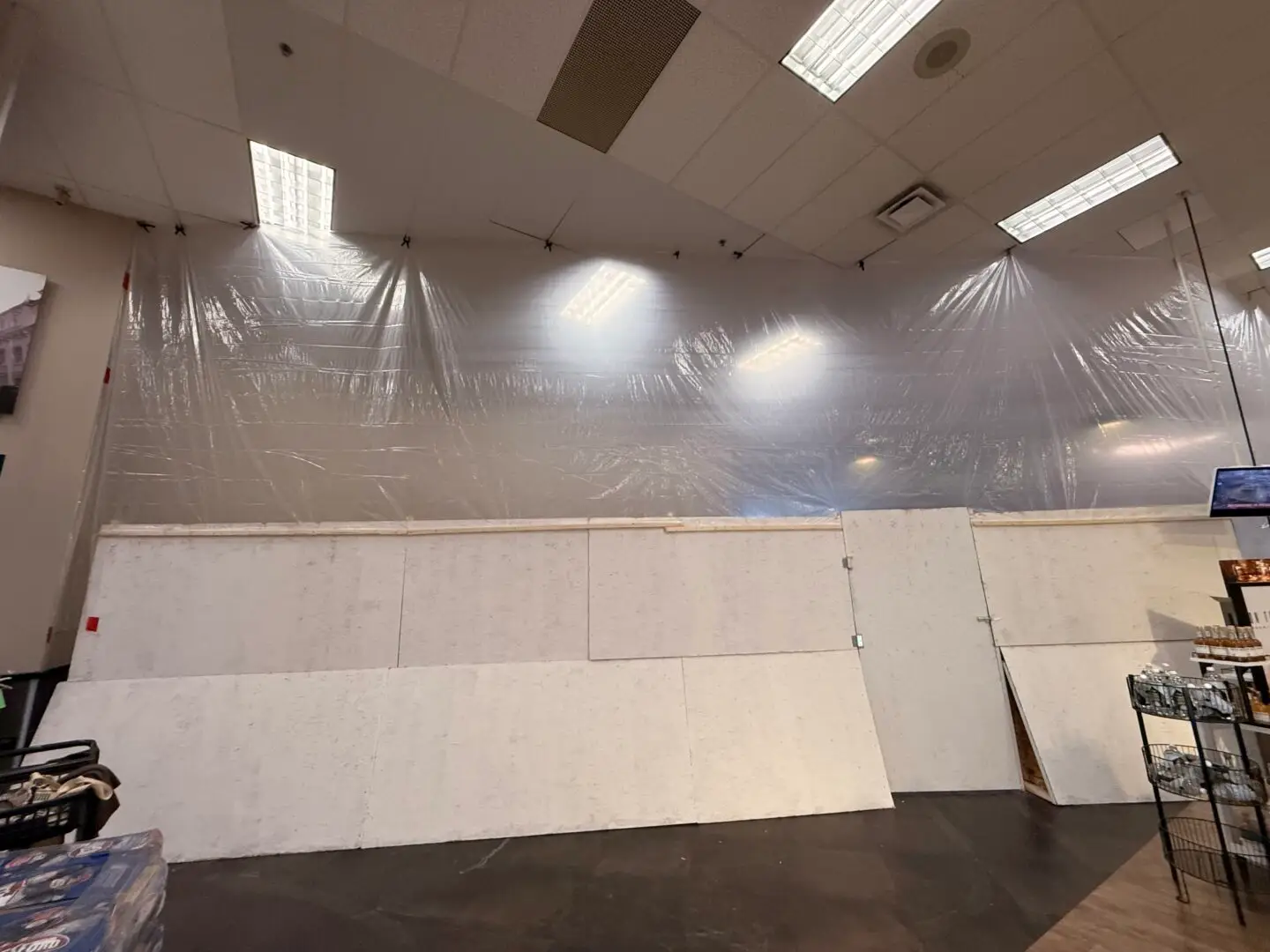 Commercial interior remodeling project at Piggly Wiggly, HammerCore Group construction and demolition services.