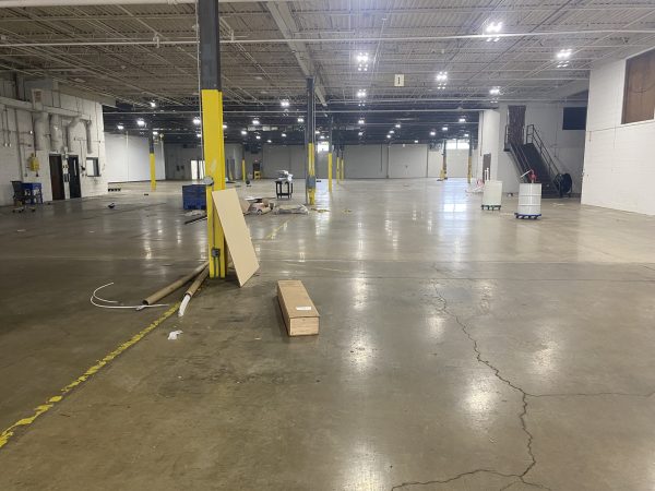 Commercial warehouse interior demolition and site preparation by HammerCore Group.