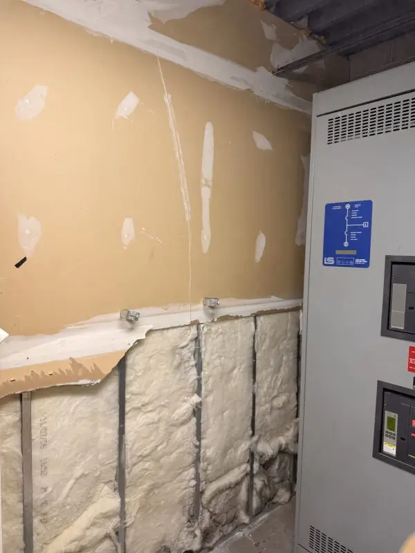 Selective demolition interior tear-out showcasing precise removal and structural protection.
